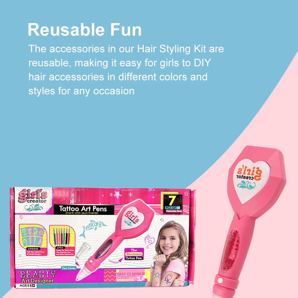 مجموعات ألعاب الفتيات للعب المنزلي إكسسوارات إكسسوارات الشعر الإبداعية التي يمكنك صنعها بنفسك في مجموعة تصفيف الشعر