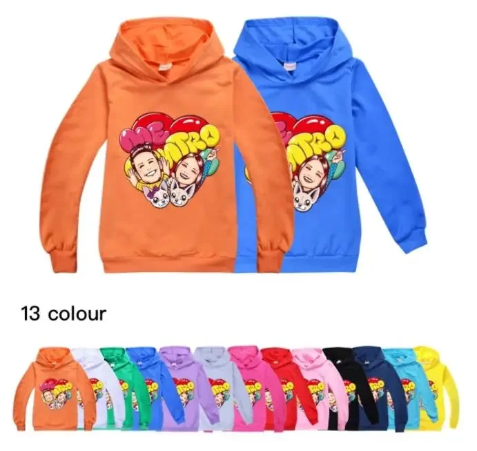 Children Swearshirt Tees Costumes Boy Tops New Spring Kids Baby Boy Cartoon Me Contro Te Print Hoodies Girl Long Sleeve T Shirts