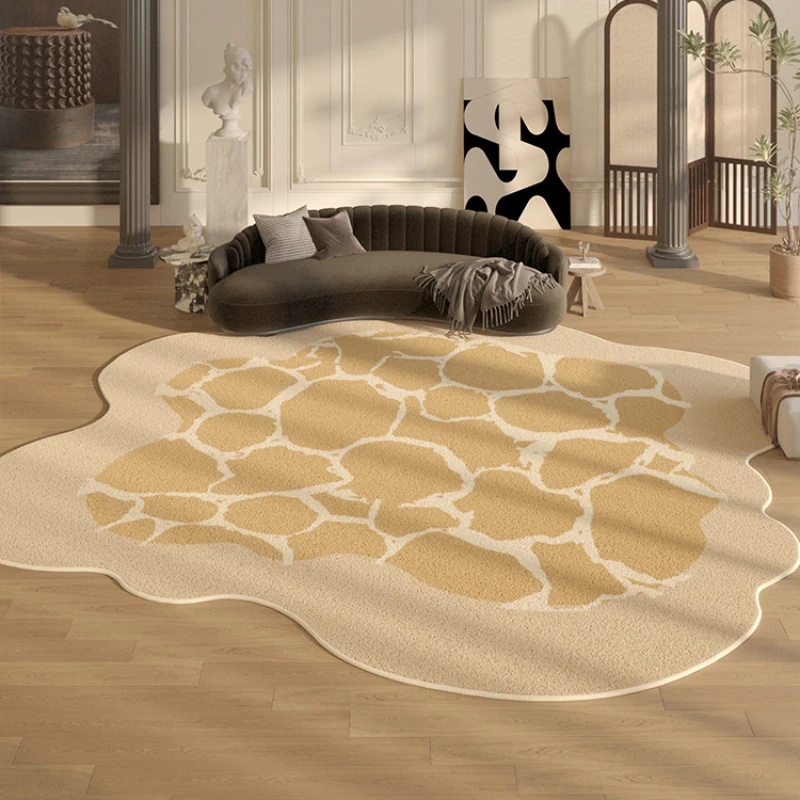 Modern Simple Bedroom Decor Plush Carpet Irregular Carpets for Living Room Fluffy Soft Bedside Rug Home Lounge Thicken Floor Mat