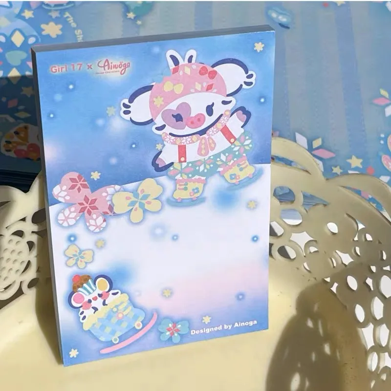 Lovely cotton snowman sticky note notepad note paper