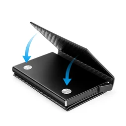 Magnet Rfid Blocking Card Holder Wallets Men Thin Slim Cartera Leather Coin Purse Small Male Black Walet Mini Wallets for Men