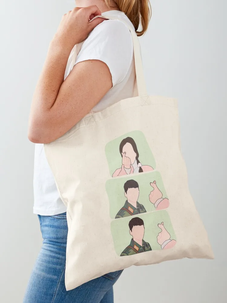

Copy of Crash landing on you! Saranghae Tote Bag bag luxury women Canvas bag Shopping bags cloth woman