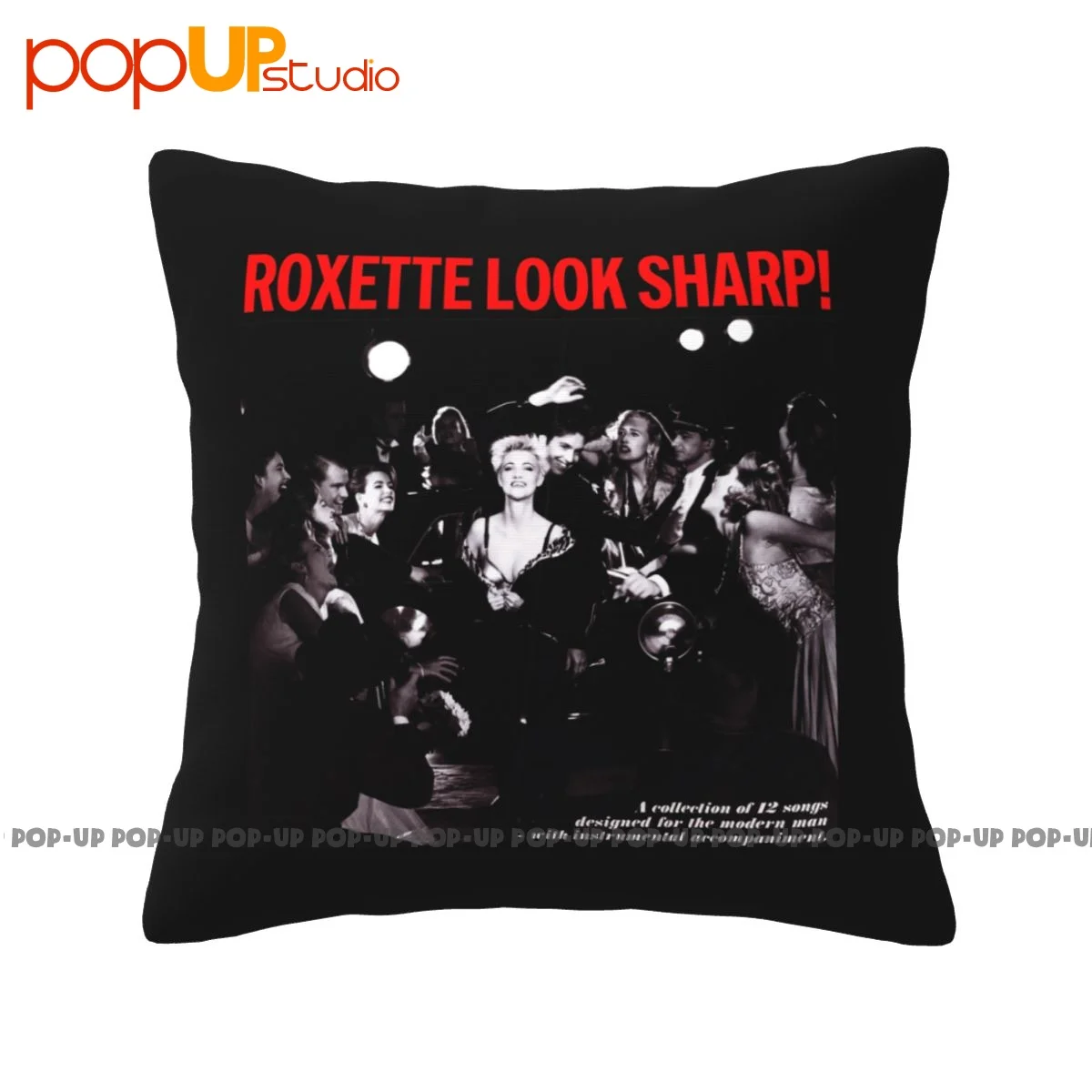 Square Roxette Look Sharp Logo Pillowcase Throw Pillow Cover Creative Anti-Mite For Bedroom