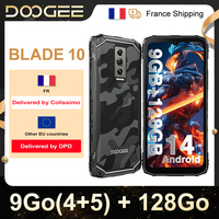 DOOGEE BLADE 10 Rugged Smartphone 9GB(4+5) 128GB, IP68 Phone 6.56\