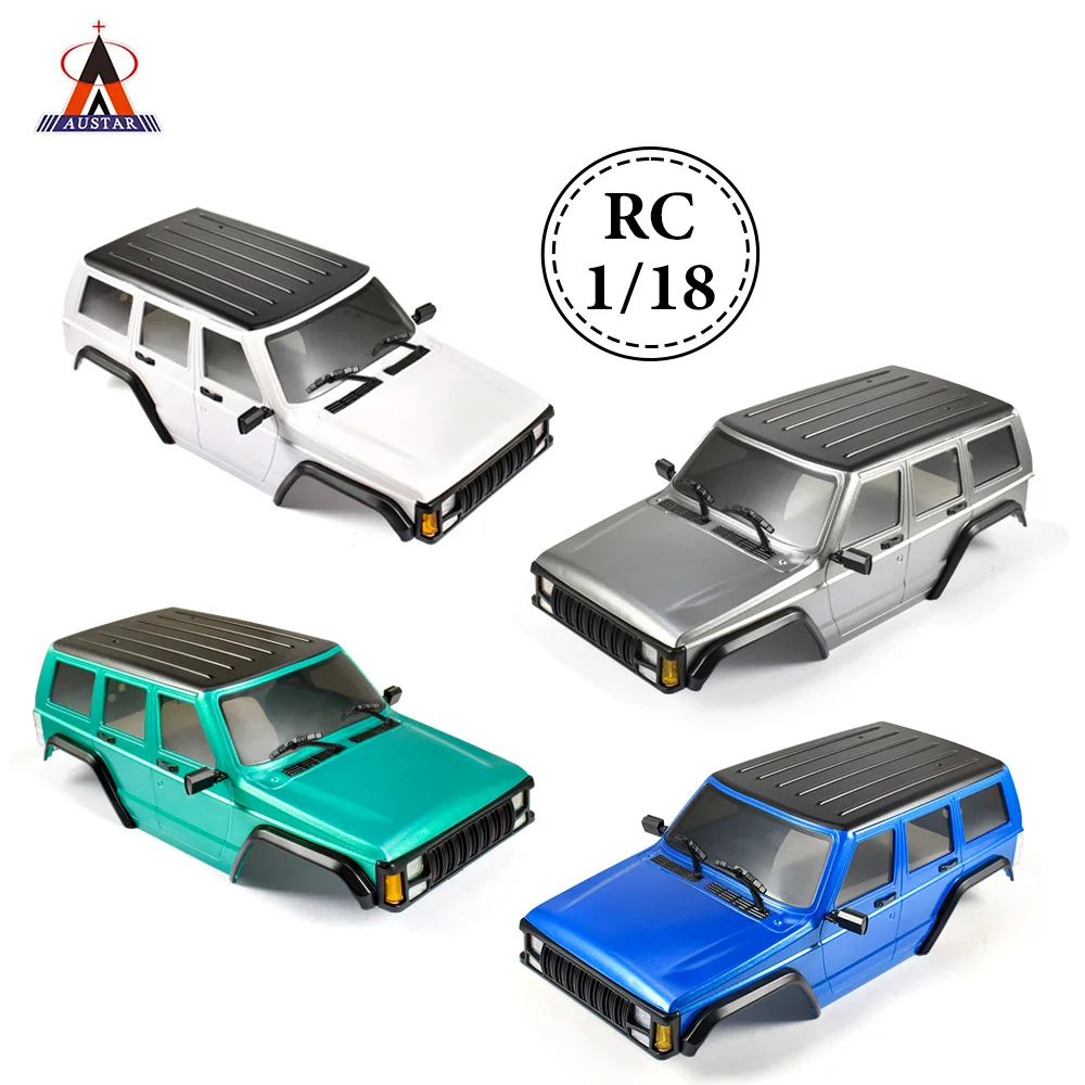 

Корпус радиоуправляемого автомобиля AUSTAR 1:18, корпус автомобиля Jeep, модель корпуса автомобиля, автомобильные детали с дистанционным управлением для 1/18, радиоуправляемый гусеничный автомобиль, оригинальная обновленная деталь