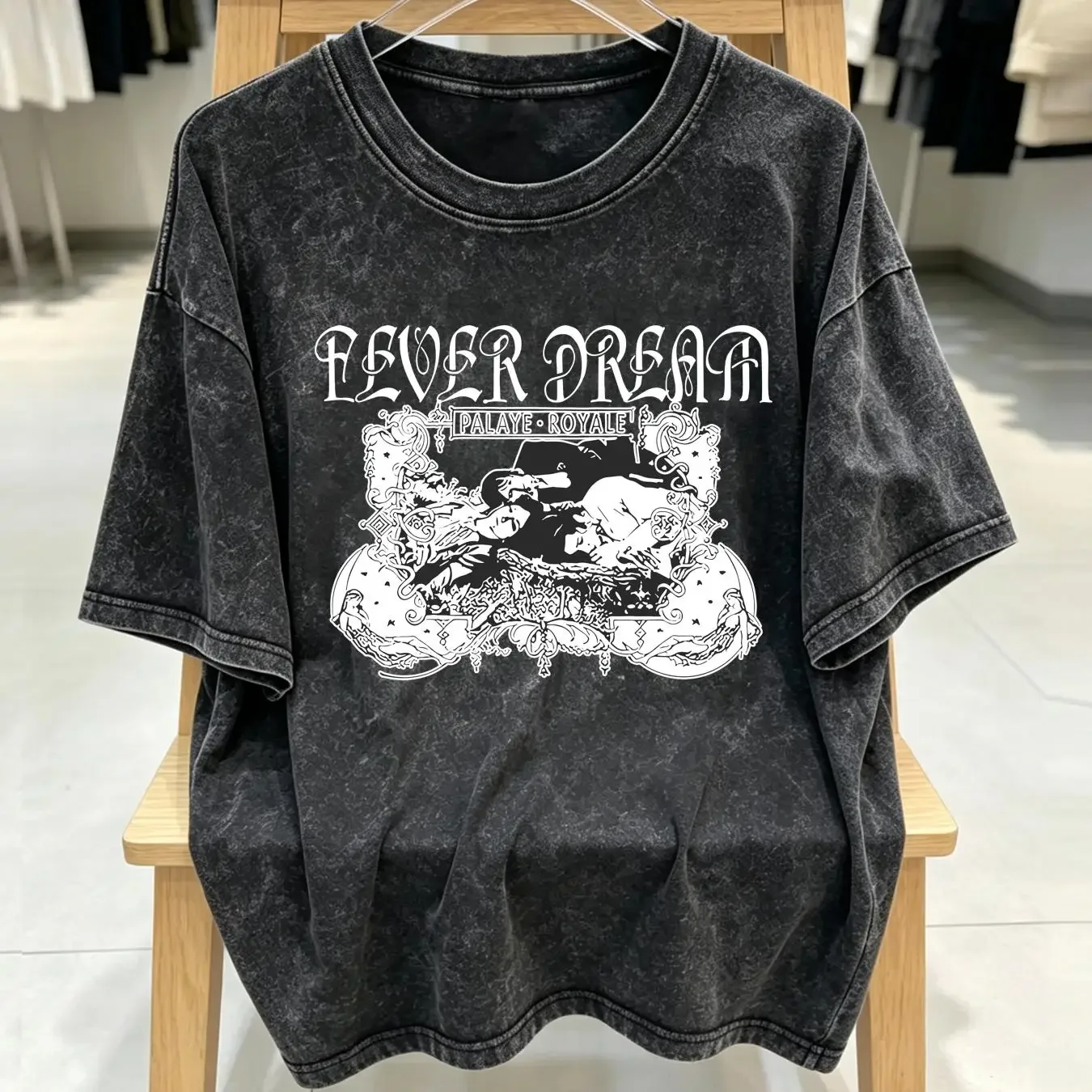 washed T Shirt Palaye Royale Fever Dream long or short sleeves vintage Washed designer clothes Slightly Comfortable streetwear