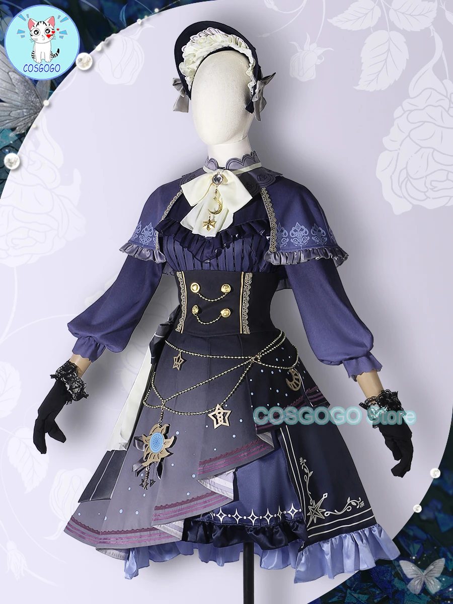 PJSK Shinonome Ena Cosplay Costume Project Sekai 25:00 At Nightcord Cosplay Game Cute Lolita Dress Suit Maid Clothing Halloween