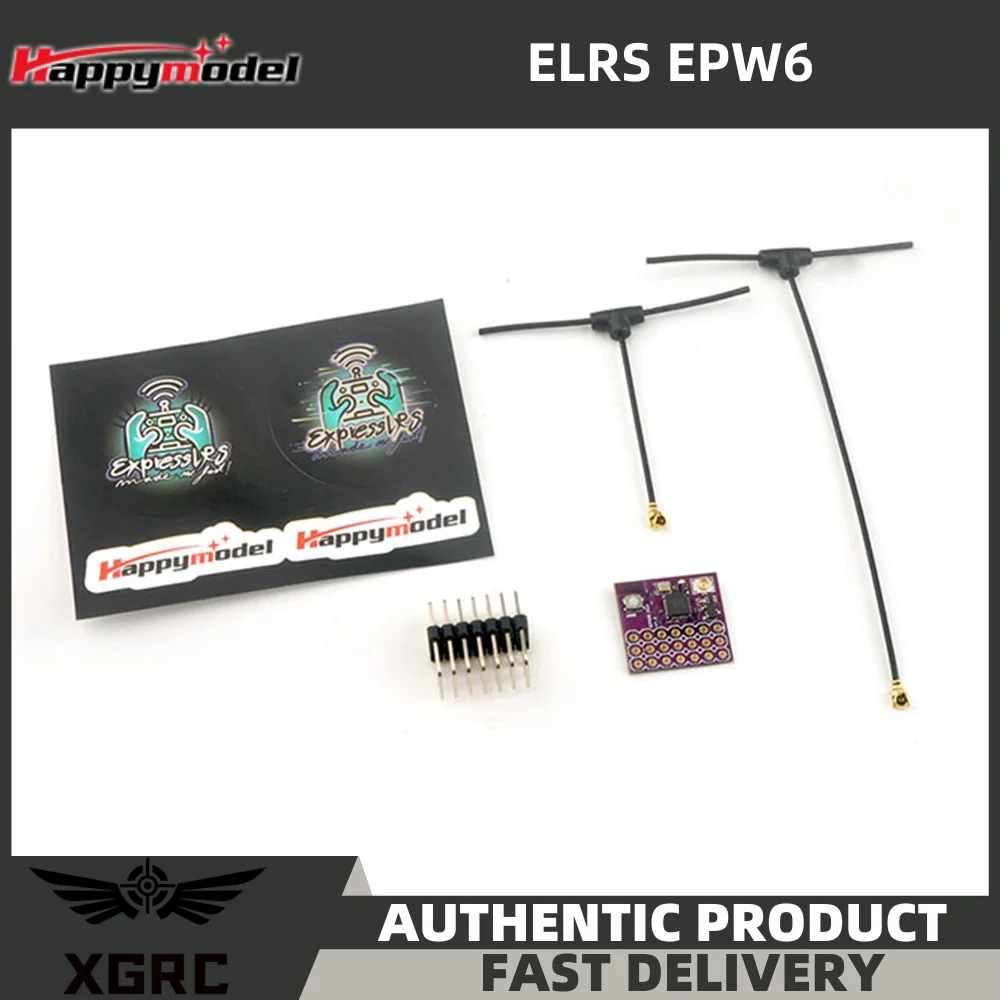 

HappyModel ExpressLRS ELRS EPW6 TCXO 2.4GHz 6CH PWM Receiver EPW5 Upgraded for RC Airplane Fixed-Wing