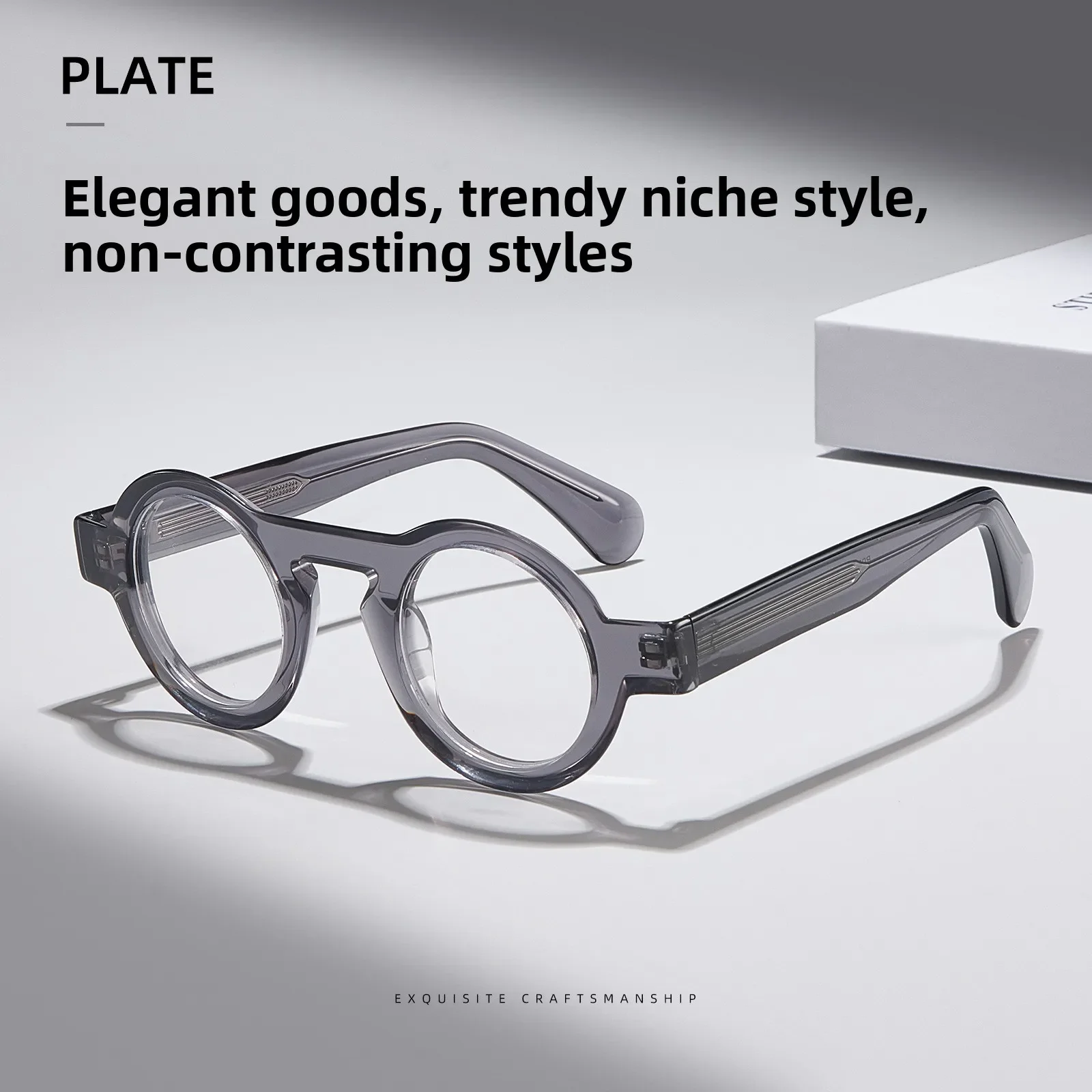 OLLYMURS جديد فاسق تصميم النظارات الطبية المستديرة عالية الجودة خلات النظارات التقدمية الرجال النساء القراءة النظارات البصرية