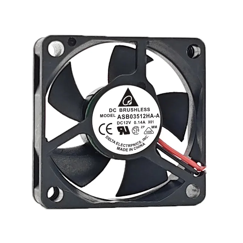 New Fan for Delta ASB03512HA-A 3510 12V 0.14A 3.5CM 3-wire Silent Cooling Fan 35x35x10mm