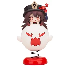 10cm Genshin Impact Hu Tao Action Figure Cartoon PVC Grils Model Q Edition Cute Ornaments Collection Desktop Display Gift Toys