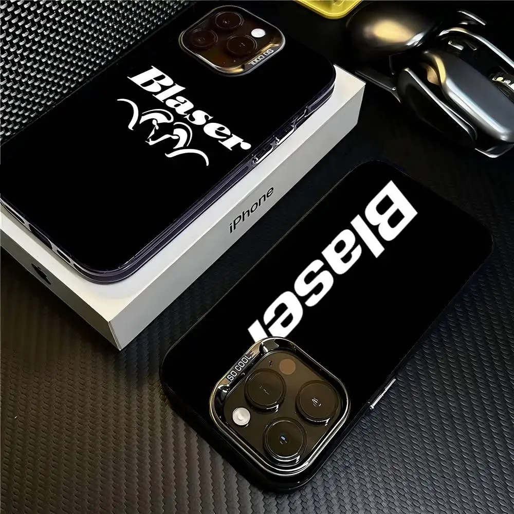 Blaser USA Gewehre Polizei Handyhülle für iPhone 16 15 14 13 12 11 17 Pro MAX Plus Pro Matt Stoßfeste Hülle