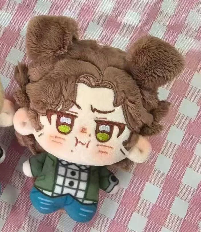 10cm Stuffed SPN Sam Dean Sammy Winchester Plushie Anime Figures Plush Doll Toys Keychain Pendant Holiday Gift