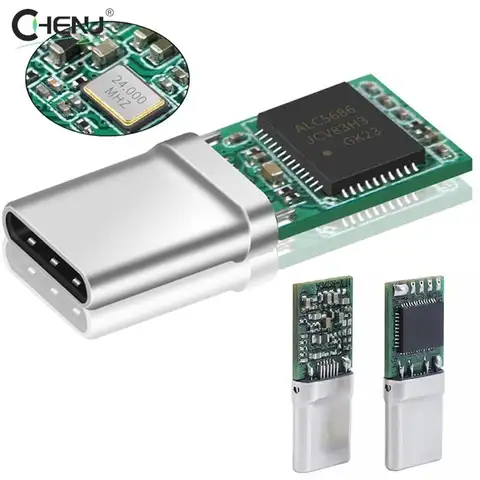 ALC5686 Chip Type-C Digital Audio Headphone Plug DAC Decoding Lossless Sound Quality 32bit 384khz USB C Hifi Connector Adapter