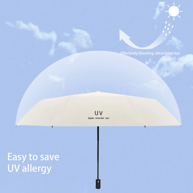 Opvouwbare Automatische Paraplu Anti Uv Draagbare Regen Zon Paraplu Mode Winddicht Licht Vrouwen Mannen Kinderen Parasol Paraplu