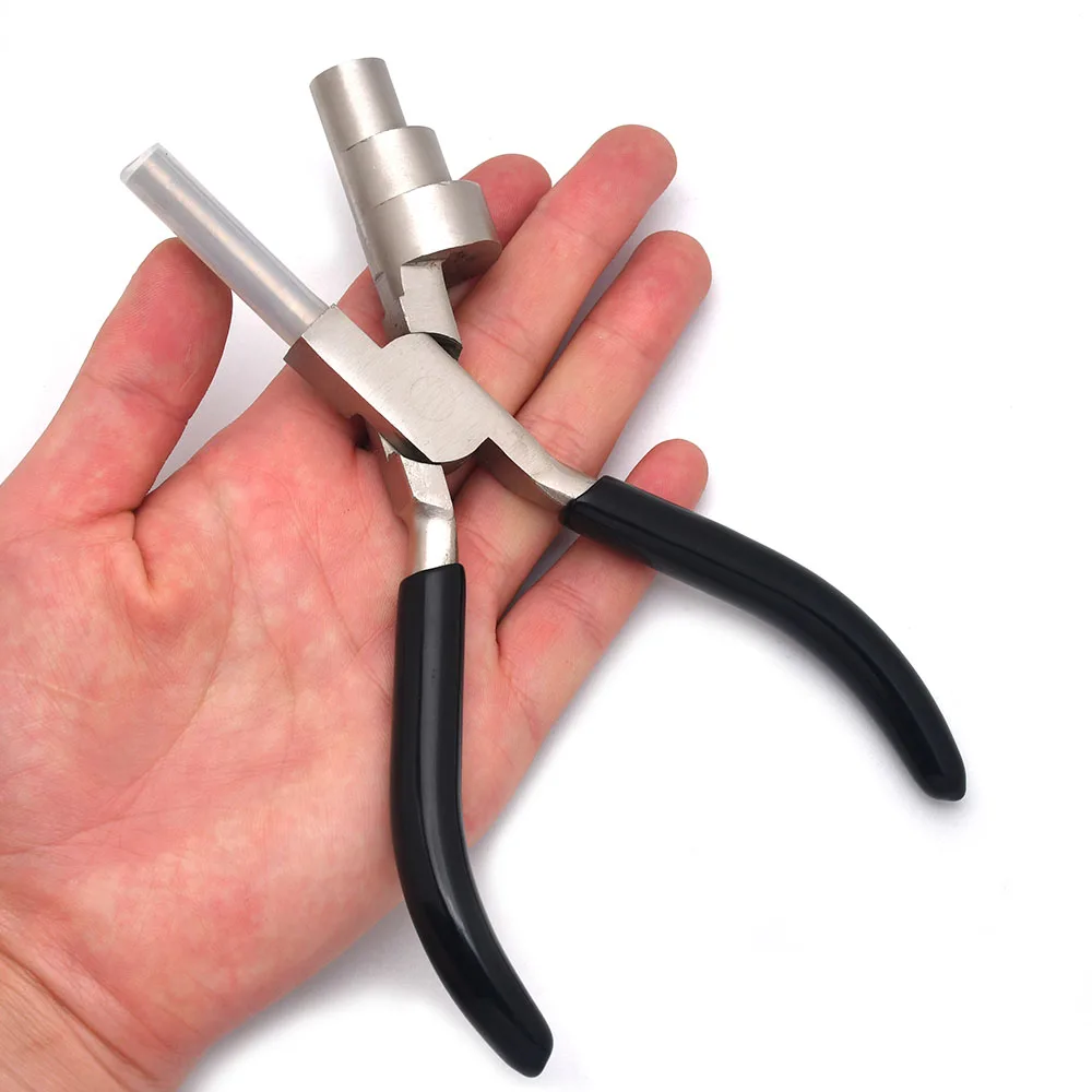 Wire Bending Pliers Multi-Size 13 17&22mm Barrels Stainless Steel Jaws,Grip Handle ,Wrapping Tool For Jewelry Making