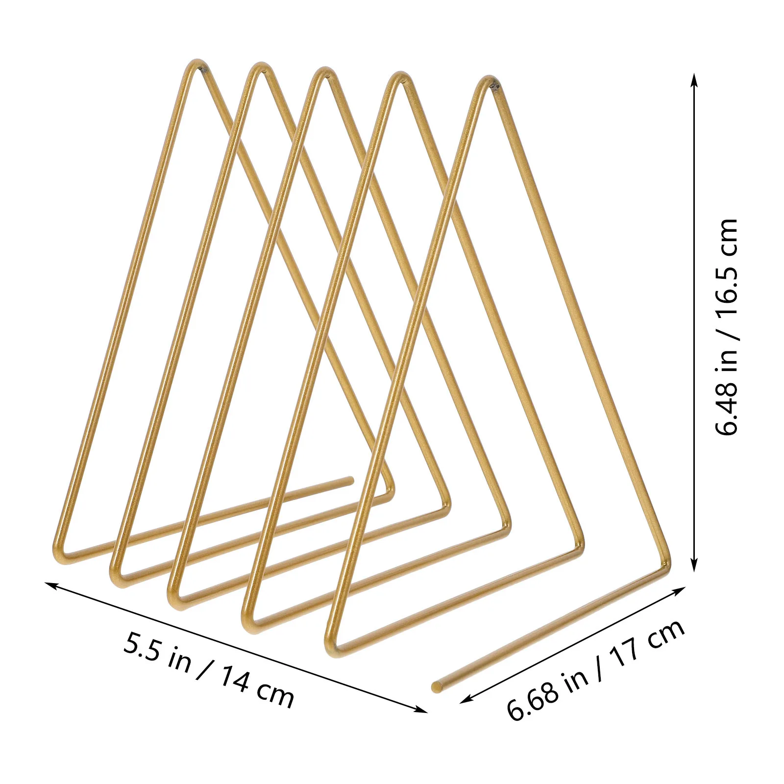 حامل كتب متعدد الطبقات خفيف الوزن لسطح المكتب منظم رف الكتب للكتب والمجلات وملفات الأقراص المضغوطة وغطاء الكتب الفنية الحديدي قائم بذاته #5