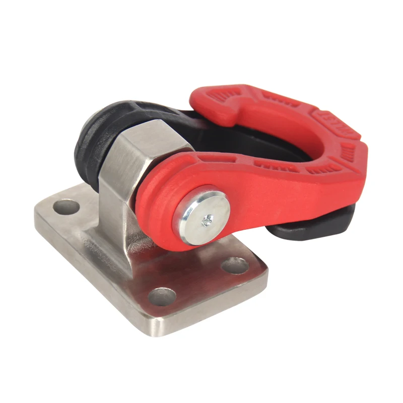 Front rear Tow Hook D Ring Shackle 85*45mm base Kit Heavy Duty Steel Trailer hitch Off road modification accessories