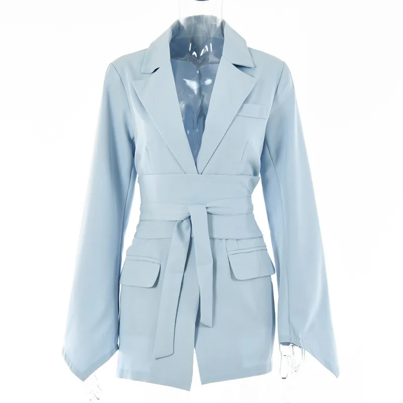 2024 Spring Summer New Women\'s Closing Solid Color Fashion Casual Lapel Long Sleeve Suit Coat Blazer Jacket