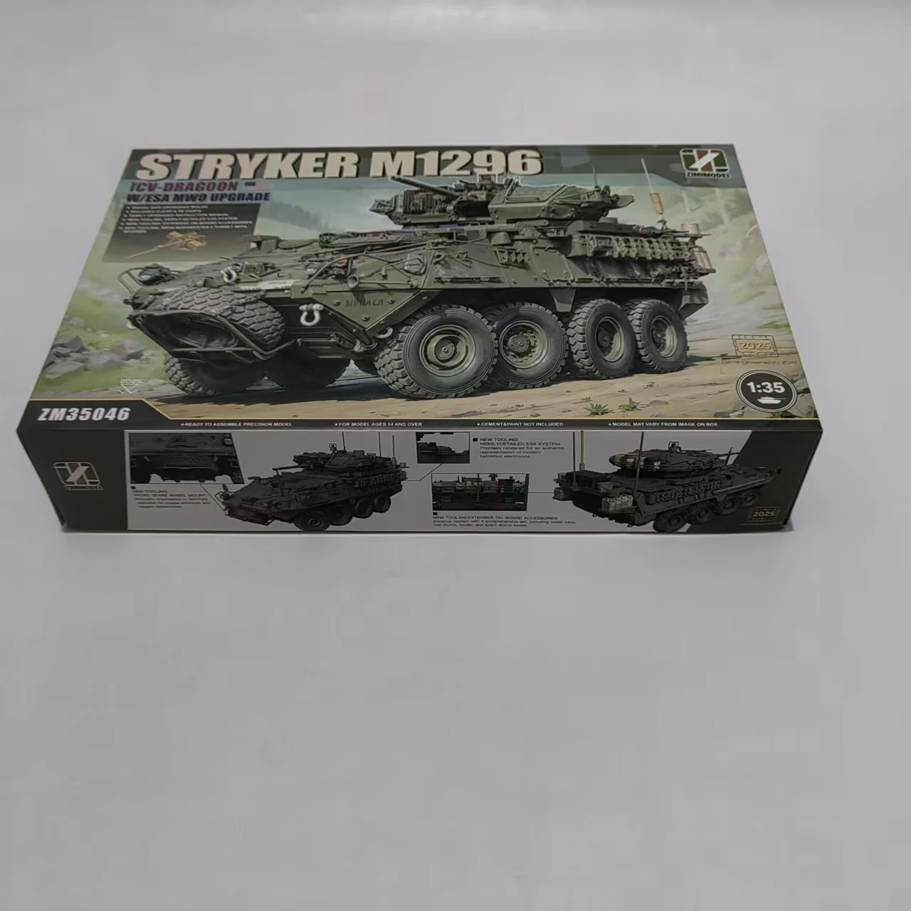 Kit de Atualização de Modelo Zimi ZM35046 1/35 M1296 Stryker ICV-Dragoon com ESA MWO