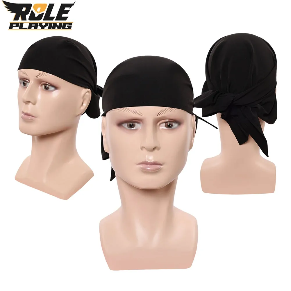 

Roronoa Zoro Cosplay Head Scarf Men Fantasy Black Elastic Headband Kerchief Movie Costume Accessory Headscarf Halloween Carnival