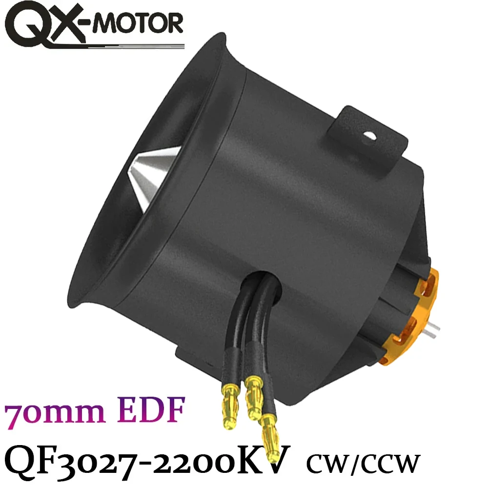 QX-Motor QF3027-2200KV 70MM EDF Ducted Fan CW CCW Brushless Motor With 100A ESC For Remotet Model Pars