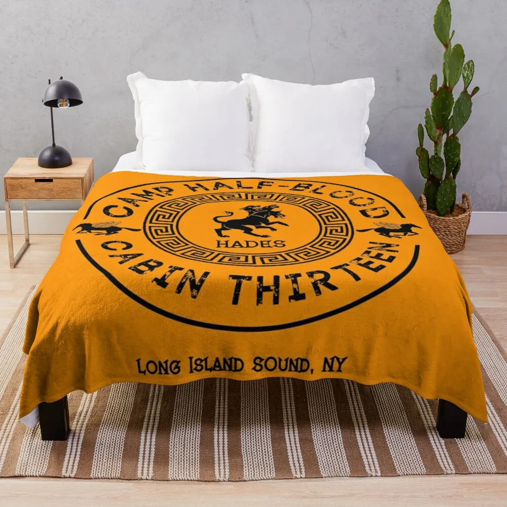 Cabin Thirteen - Hades - Percy Jackson - Camp Half-Blood Throw Blanket blankets for bed blankets for sofas cute blanket