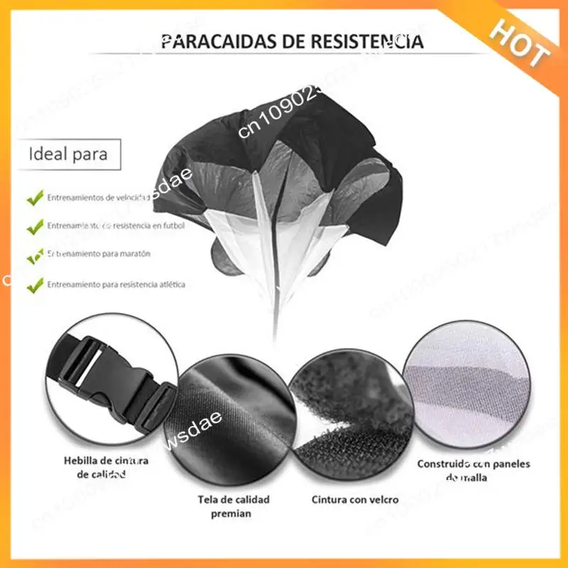 X08A Running Speed Training Soccer Training Resistance Parachute Strength Speed Training Kids Teens And Adults 1.45X1.45M Easy T
