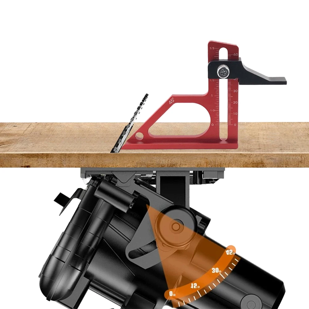 

Table Saw Depth Gauge Wear-Resistant Metal Height Gauge Adjustable Depth Height Measuring Tool Woodworking Accessories