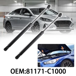 Front Engine Hood Lift Support Shock Struts Part Number 81171-C1000 81161-C1000 2015-2017 Compatible-for Hyundai-Sonata H9EE