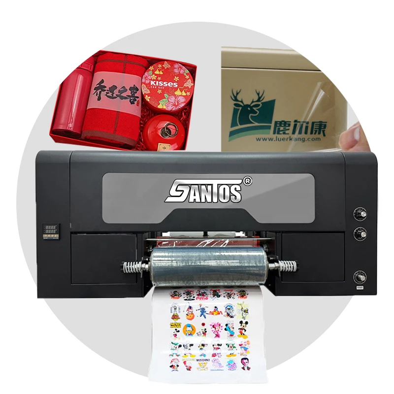 Fully Automatic A3 Size 30cm Uv Dtf Machine Uv Dtf Printer With Laminator Textiles Leather Wood