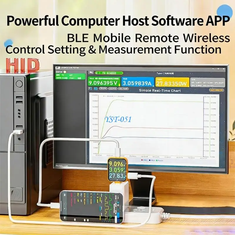 E15A Capacitive Touch Type C Tester High Accuracy Measurements And Additional Utility Functions Such As Music Spectrum Analyzers