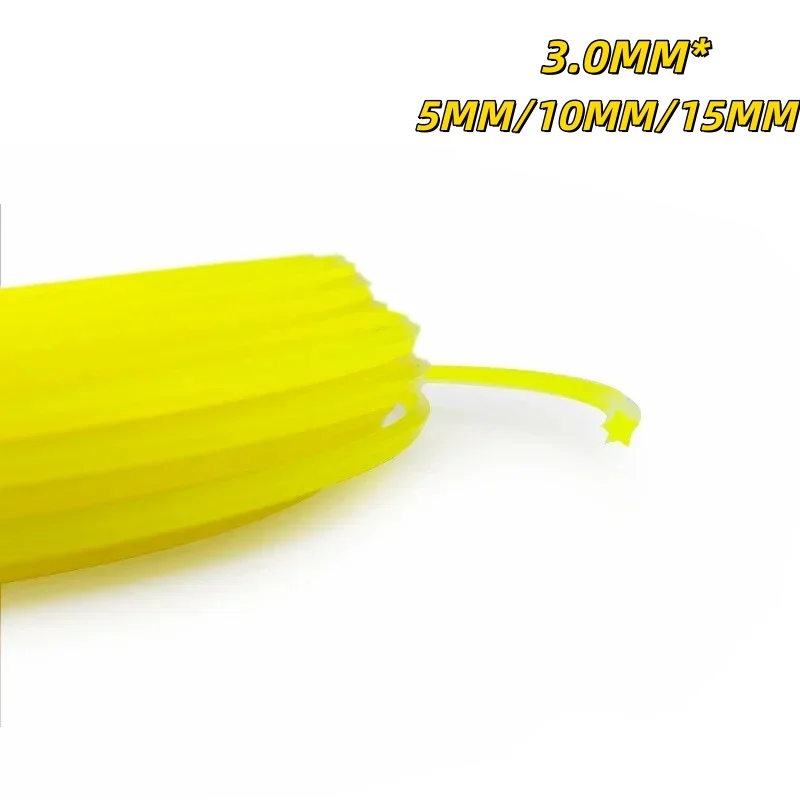 

LUSQI Garden Power Tool Accessories Five-Pointed Star 3.0MM*5MM/10MM/15MM Trimmer Line For Grass Trimmer Brush Cutter