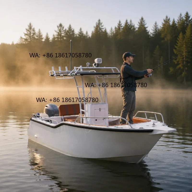 Great Value Versatile Aluminum Fiberglass CE Certified 18ft Fishing Boat 150HP 6 Person Capacity Full Pod Transom Livewell Sport