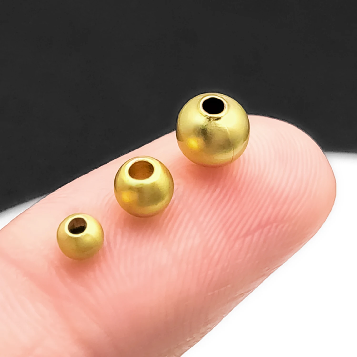 3-5mm Copper Round Spacer Beads Matte Finish For Jewelry Making Beading DIY Bracelet Necklace Jewelry Making Wholesale Findings