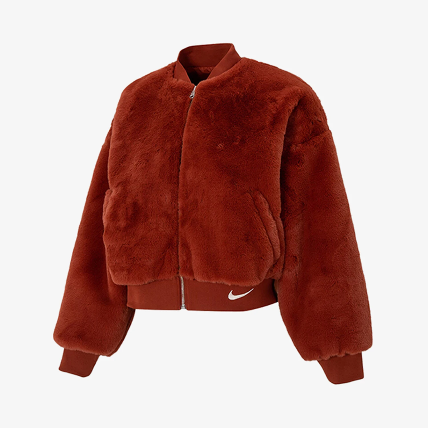 

Официальная новая женская модная теплая двусторонняя повседневная куртка Nike FB8693-832