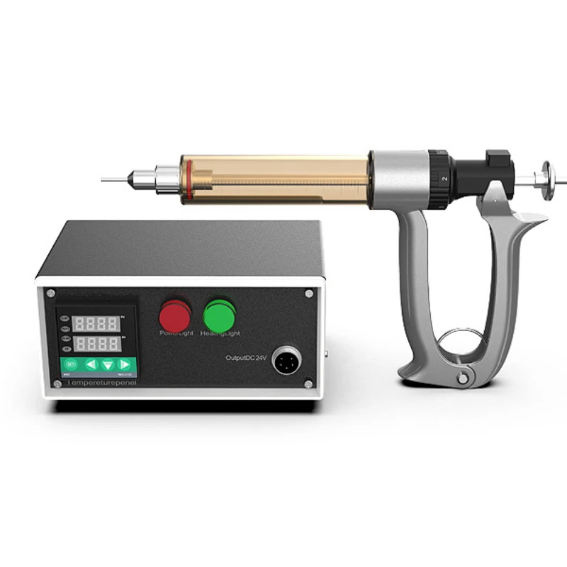 2022 Hottest 25ml 50ml Portable Manual Fill Oils Liquid Gun Machines Semi Automatic Preheat Thick Oil Filling Machine