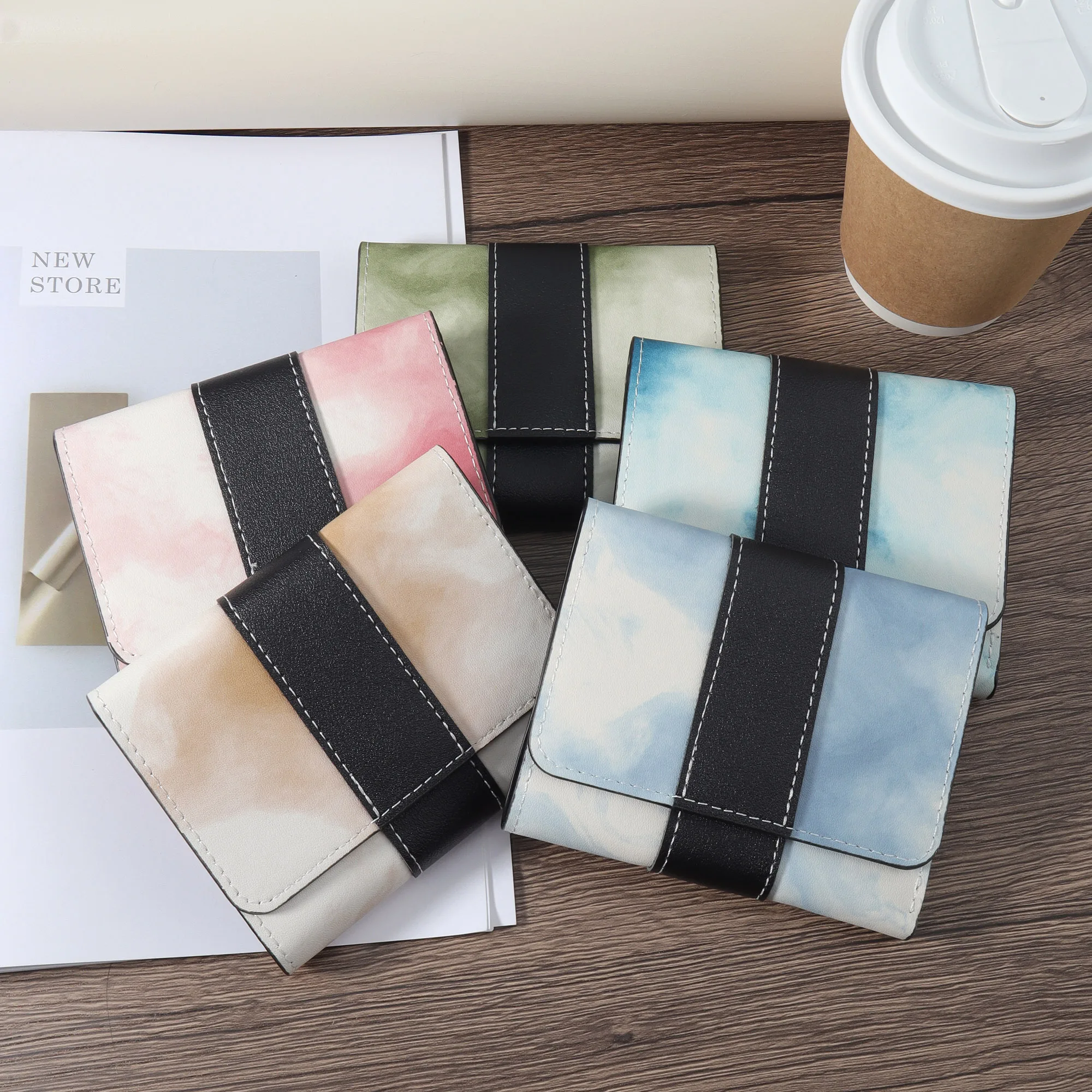 

Women's Wallet Women's Handbag Mini Buckle Solid Multi Card PU Leather Wallet Fashion Coin Short Wallet Slim Fit Small Wallet Zi