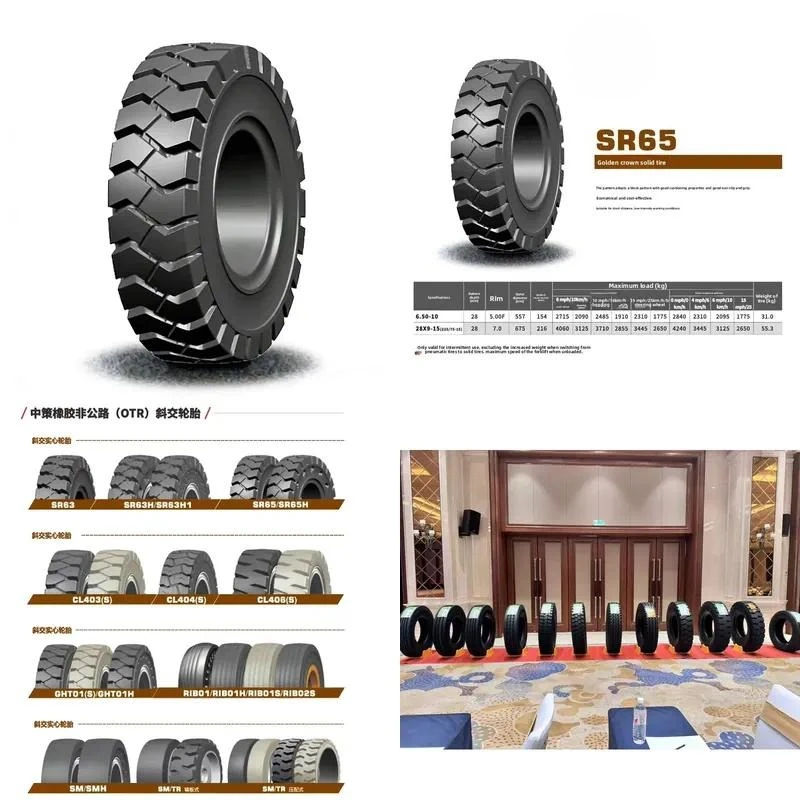 for   Solid Forklift Tires High Load Capacity Block Industrial Solid Tires  Balanced Forklifts