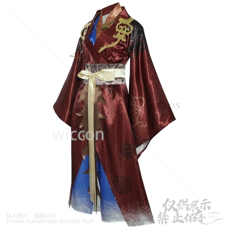 تأثيري الأسود أسطورة وو كونغ كانغ جين شيان يونيو البدلة النمط القديم امرأة رجل لعبة جديدة بدلة فاخرة المرحلة كوس