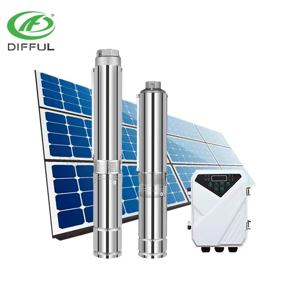 DC Solar Pump para Deep Well Price, bomba de água solar para agricultura submersível