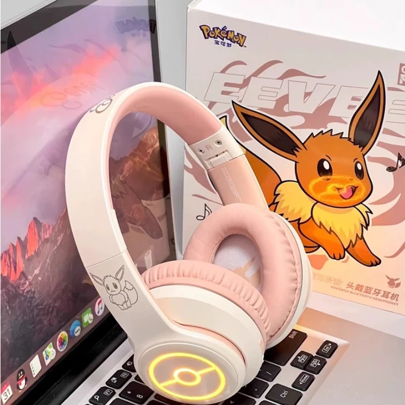 Pok é Mon Genggui Retro Headwear Bluetooth Earphones Wireless Noise Reduction Male And Female Gaming Earphones Gift For Couples
