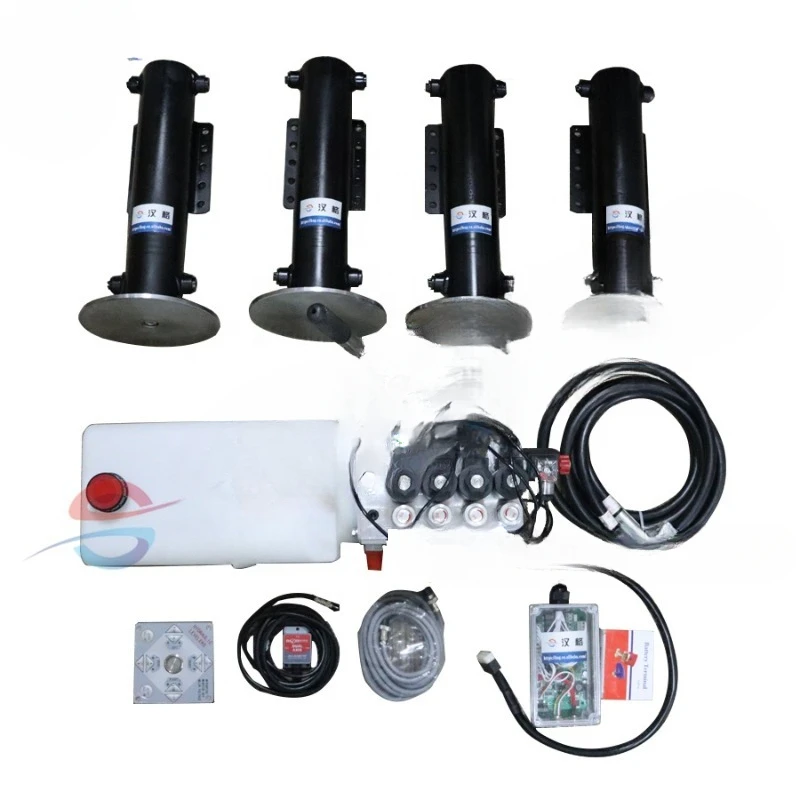 Hydraulic cylinder hydraulic automatic leveling system for European 5 ton caravan