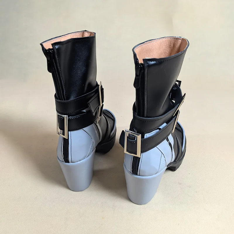 유 코스프레 스토어 완시 코스프레 부츠 PU 맞춤형 신발 롤플레잉 부츠 할로윈 카니발 소품 파티
