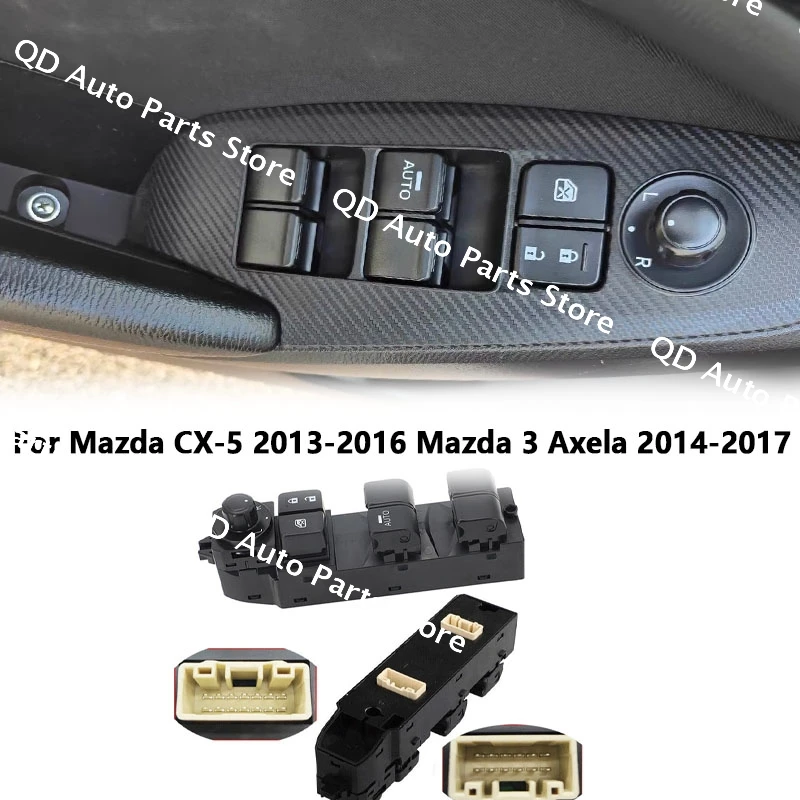 

Front Left Electric Power Lifter Window Switch Button 1PC BKC366350A For Mazda CX-5 2013-2016 Mazda 3 Axela 2014-2015 2017