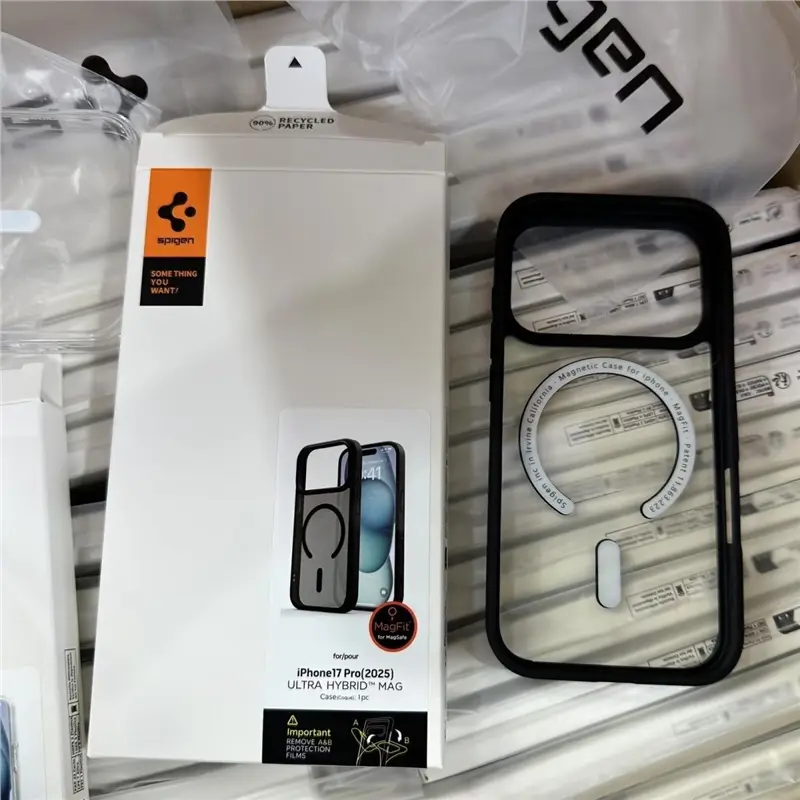 Spigen Ultra Hybrid Magnetic Case For iPhone Air 12 13 14 15 16 17 Pro Max Transparent Case For Apple Magsafe Cover - 2