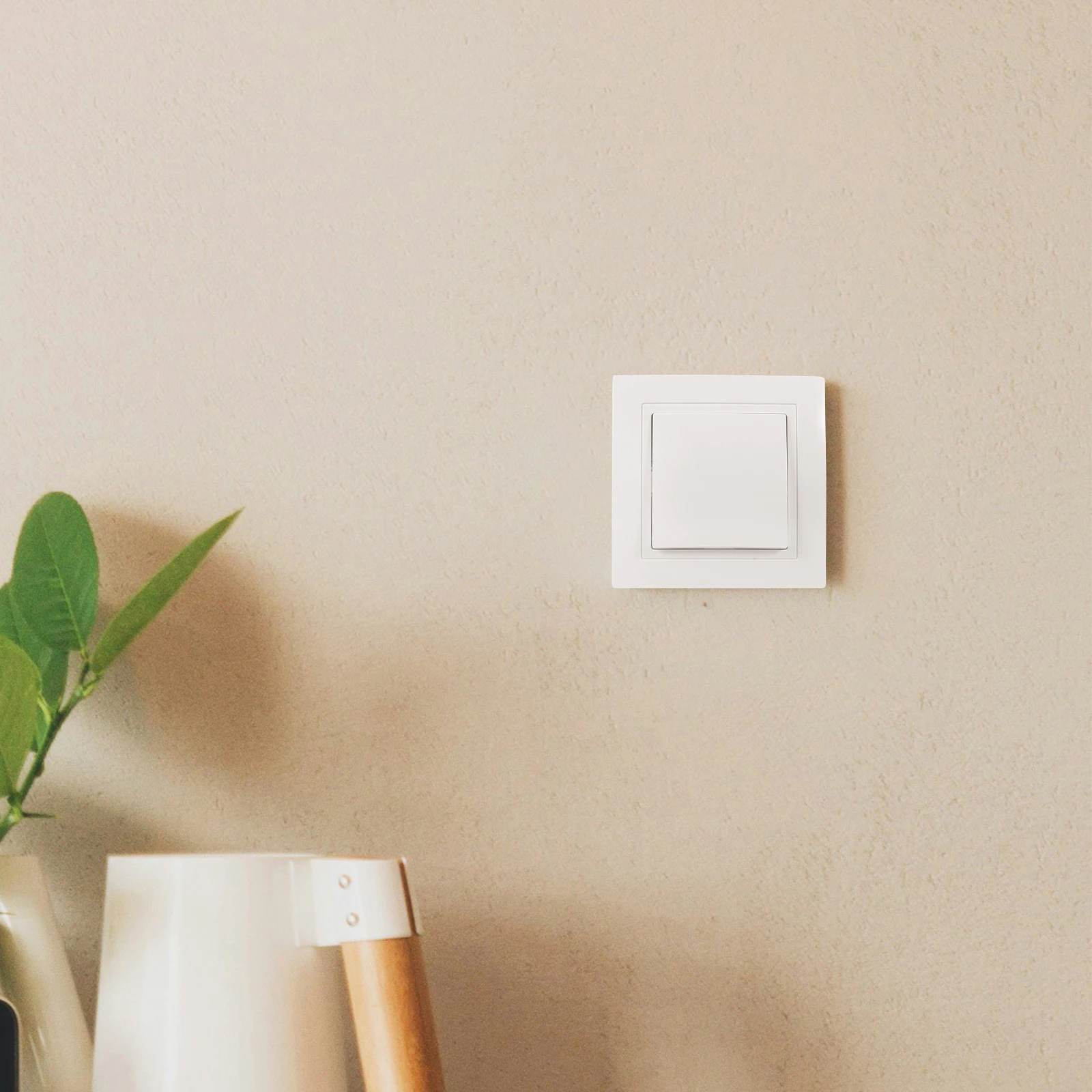 

2pcs Multifunctional Wall Panel Light Control Switch Eu Plug Durable Sturdy Flame Retardant Residential Commercial Use Easy