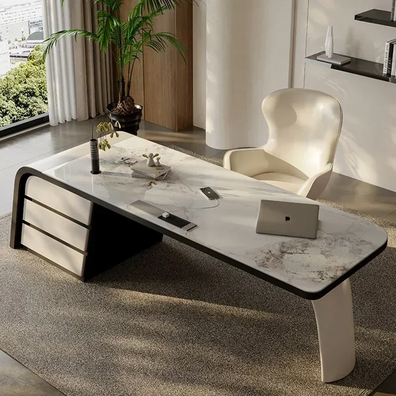 Office Desks Desktop Desk Work Bedroom Midi Automatic Supplies Accessories Computer Setup Corner Furniture Cheap Elevable Tables
