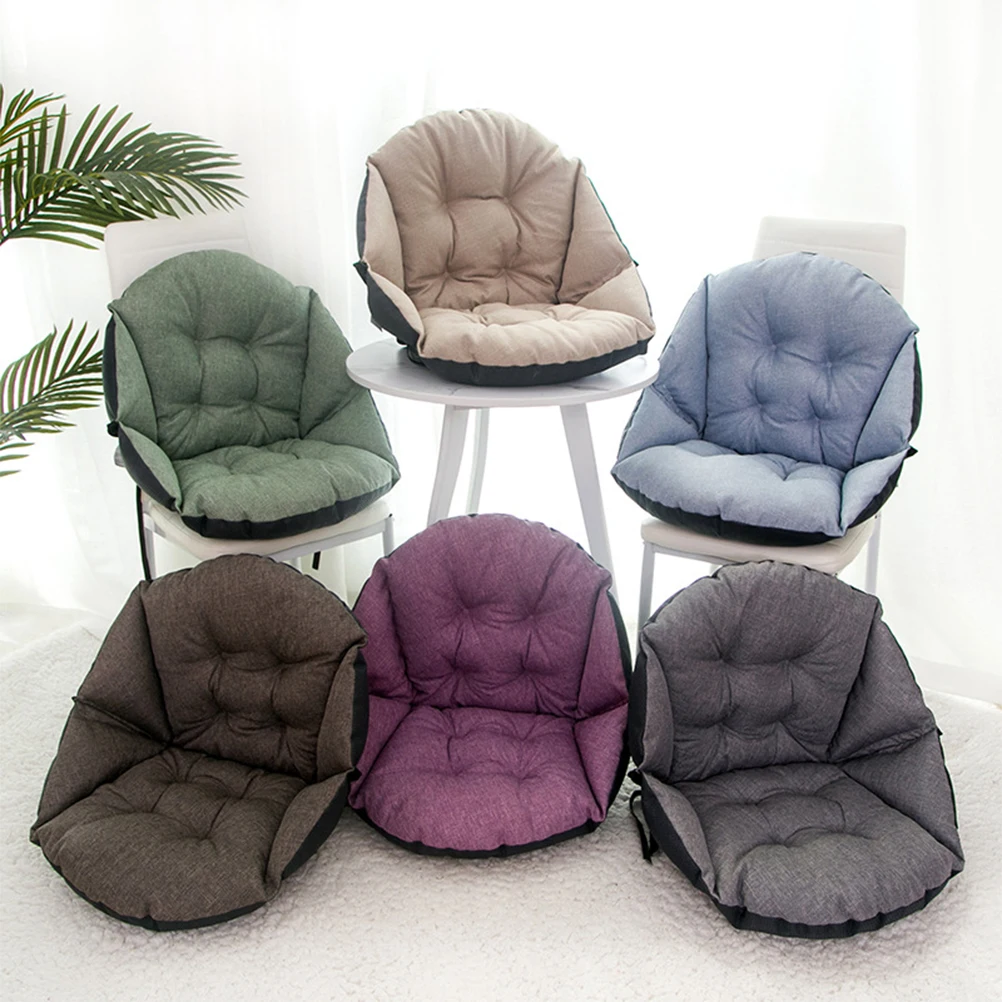 

Fashion Thicken Back Cushion Practical Seat Pad Winter Warmer Home Office Furniture Car Student Easy Install Use Clean