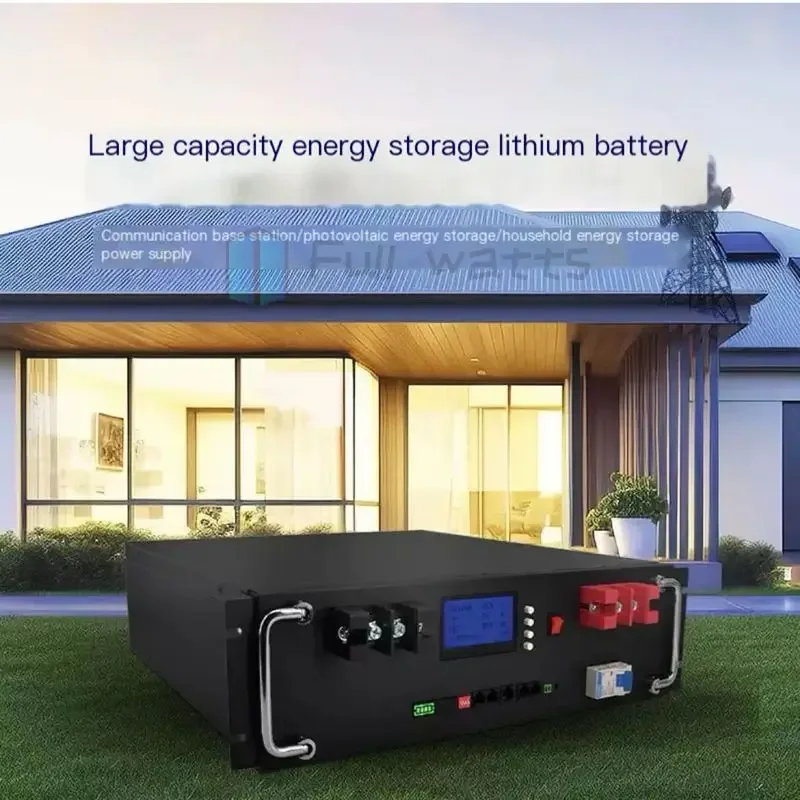 51.2V 10KWh Solar Battery 48v 200AH LiFePO4 150AH 300Ah 100Ah RS485/RS232/CAN 32 Parallel 6000+Cycle for Off Grid PV